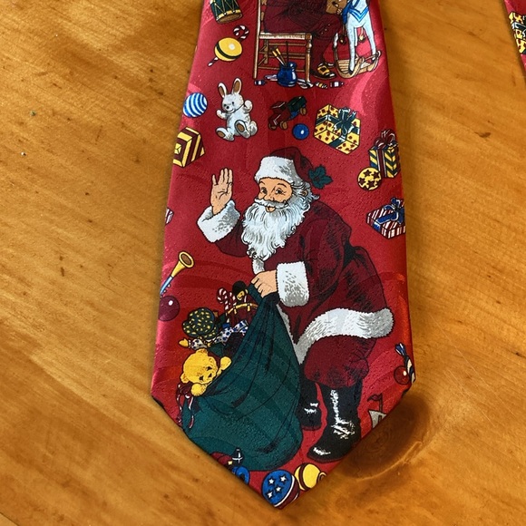 Naboth Festive Santa Christmas Holiday Neck Tie - Picture 7 of 14